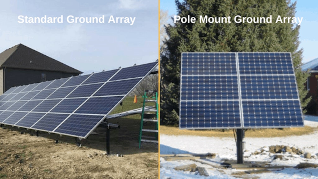 Standard ground mount vs. Pole mount