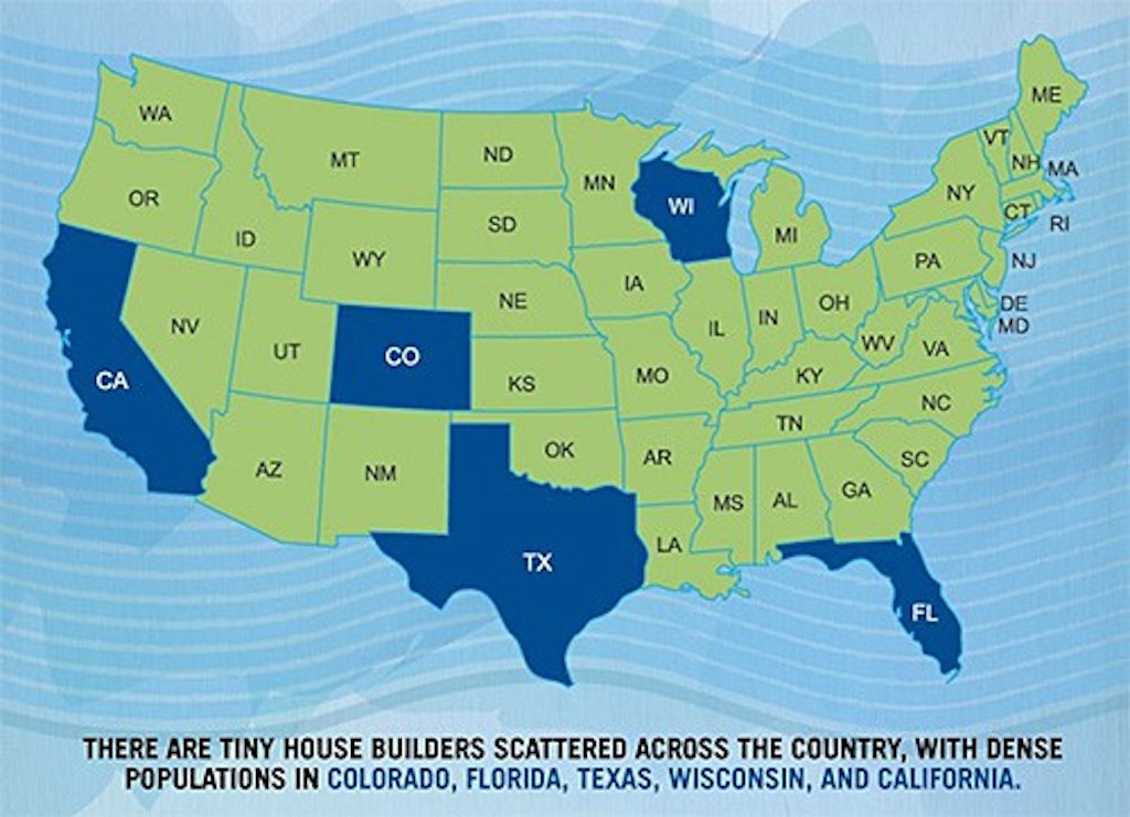 Tiny Home Popularity by State