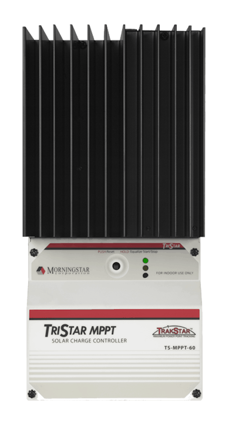 Best charge controller for remote applications: Morninstar TriStar