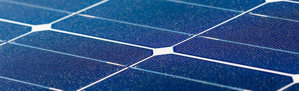 Monocrystalline solar panels have a dark, uniform look.