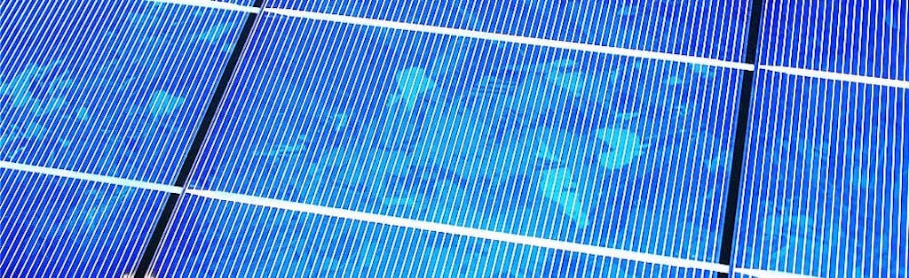 Polycrystalline solar panels are blended from multiple pieces of silicon.