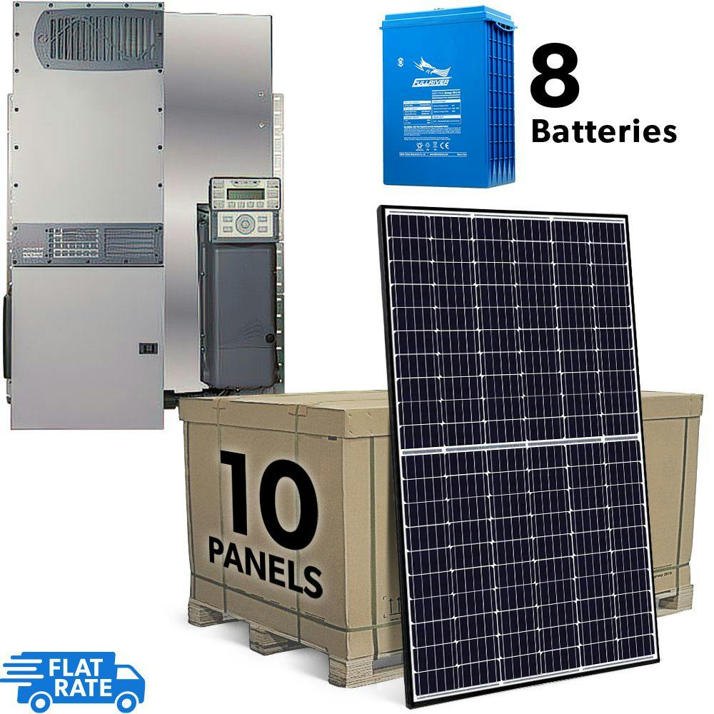 3.15 kW Grid Tied Battery Backup Solar System with Outback Power Center