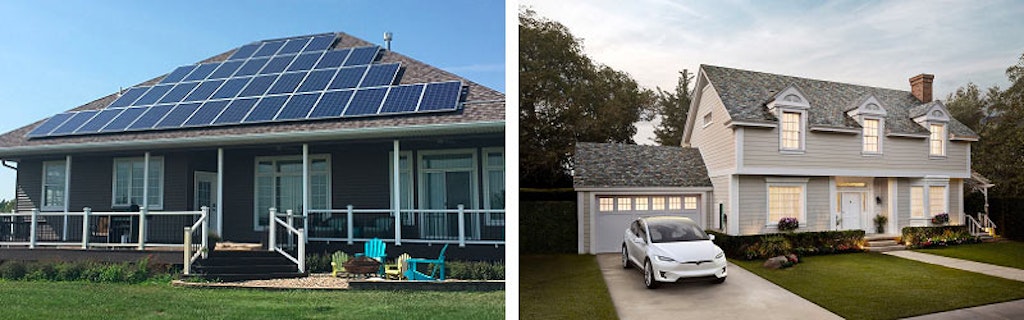 Tesla Solar Roof vs. a conventional solar array
